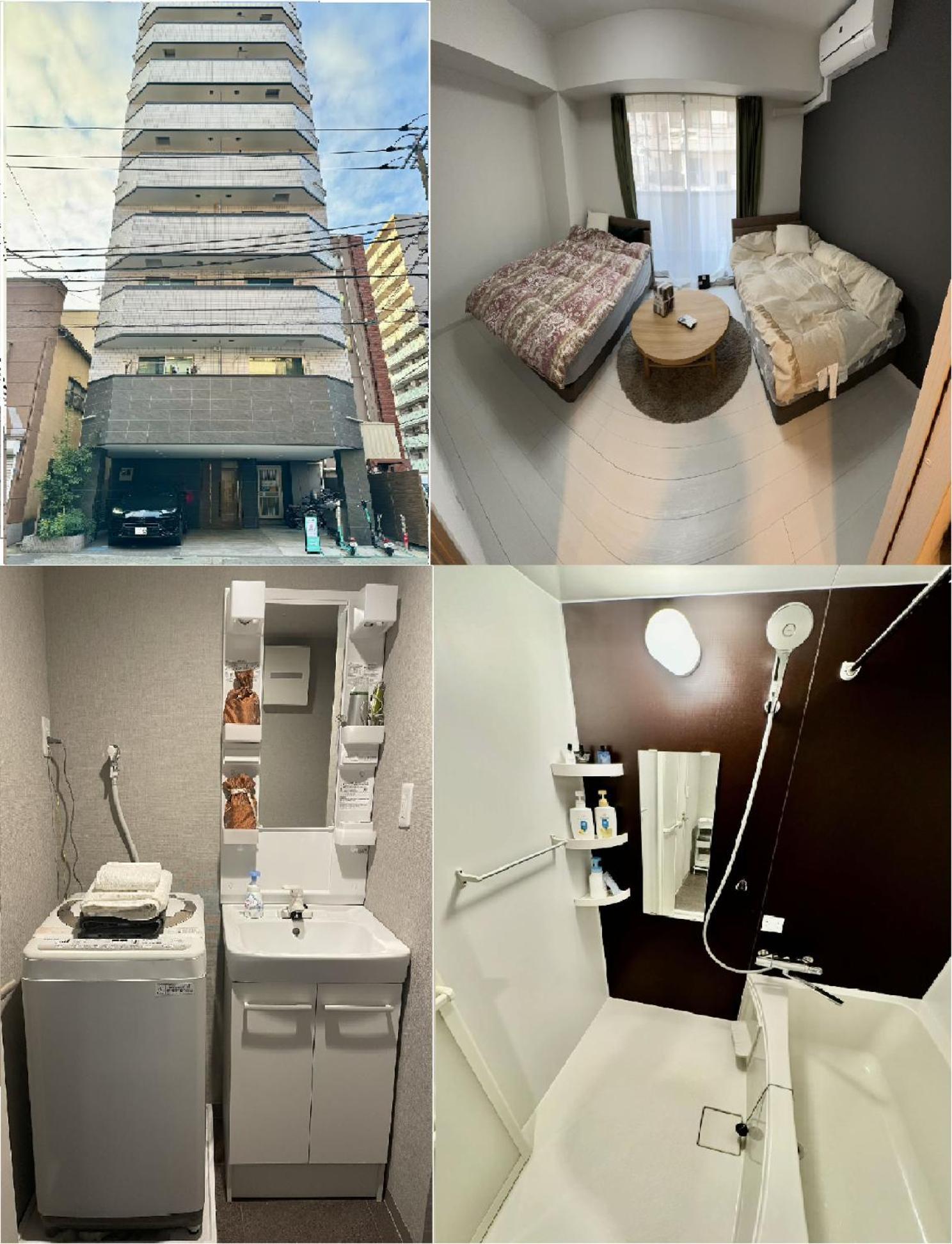 Calum Asakusa Imado Tokyoカルム浅草今戸ツインルーム新築民泊東京浅草隅田川今戸神社近くスカイツリー見えるコンビニコインランドリー近くある浅草駅まで徒歩圏内アクセス便利成田空港羽田空港銀座渋谷東京駅直通 Apartment Tokyo
